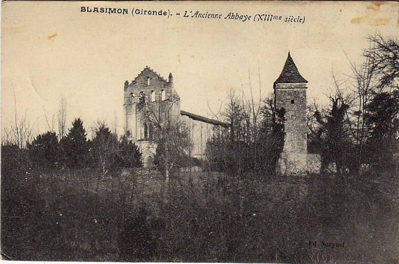 Carte postale ancienne Blasimon-l'ancienne-abbaye