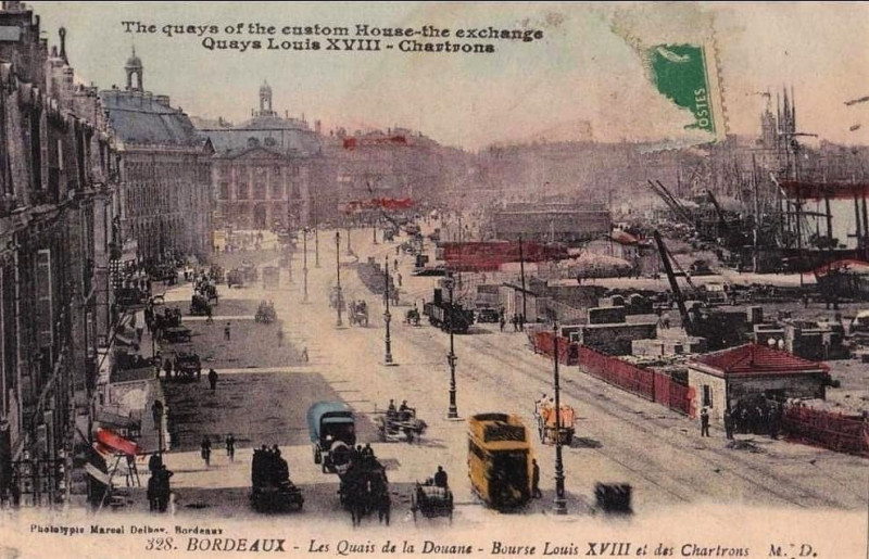 Carte postale ancienne Bordeaux - Quais à Bordeaux
