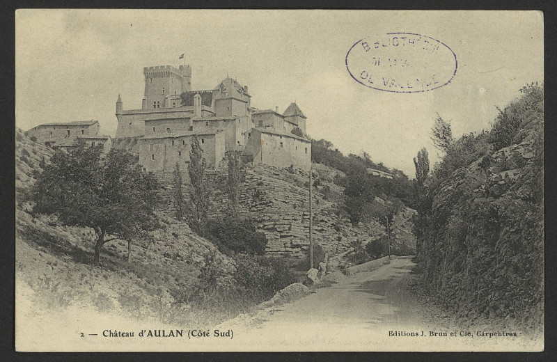 Carte postale ancienne Château d'Aulan (Côté Sud) (34317084981)