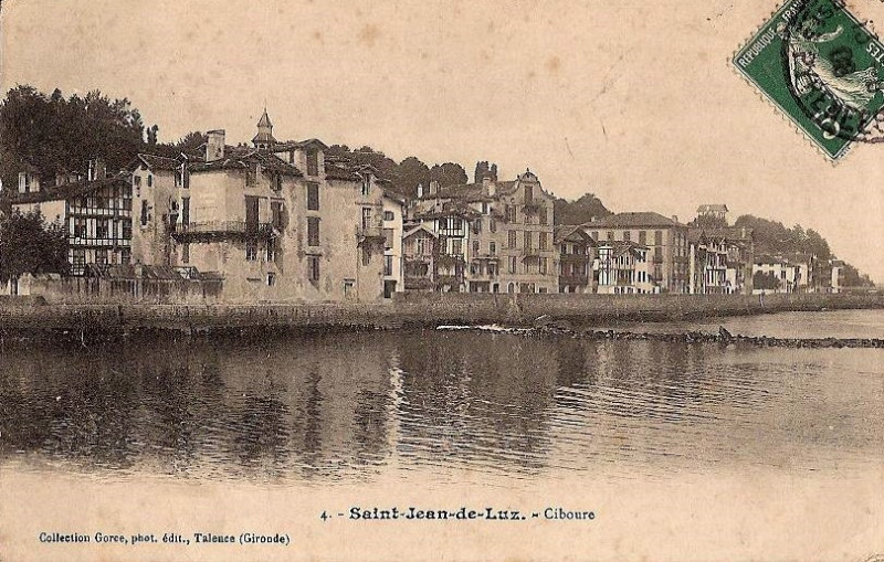 Carte postale ancienne Ciboure - le quai 5 (Gorce)