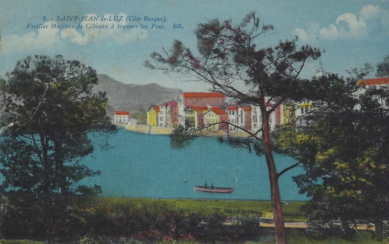 Carte postale ancienne Ciboure - Vieilles maisons (Br)
