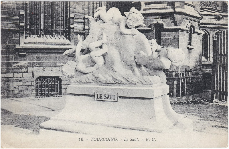 Carte postale ancienne 16. – Tourcoing. – Le Saut. – E. C à Tourcoing