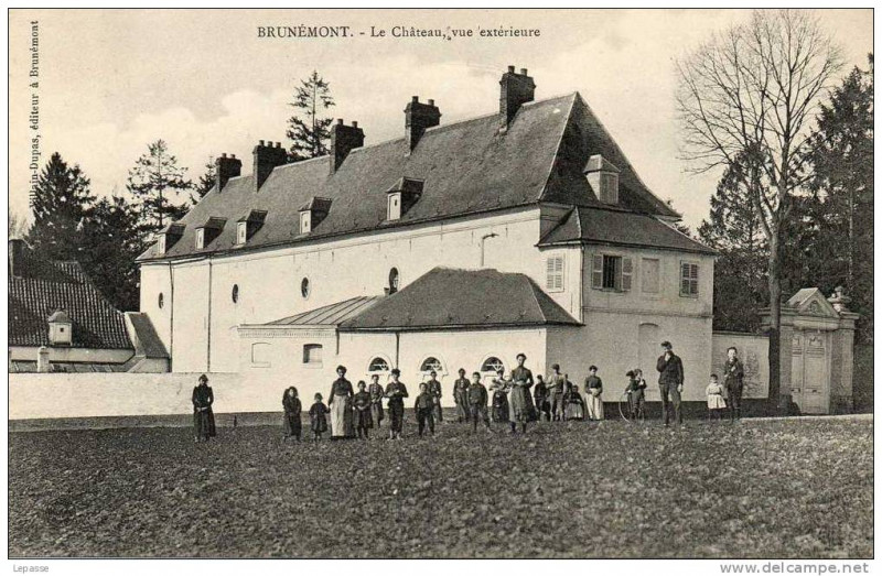 Carte postale ancienne Brunémont château