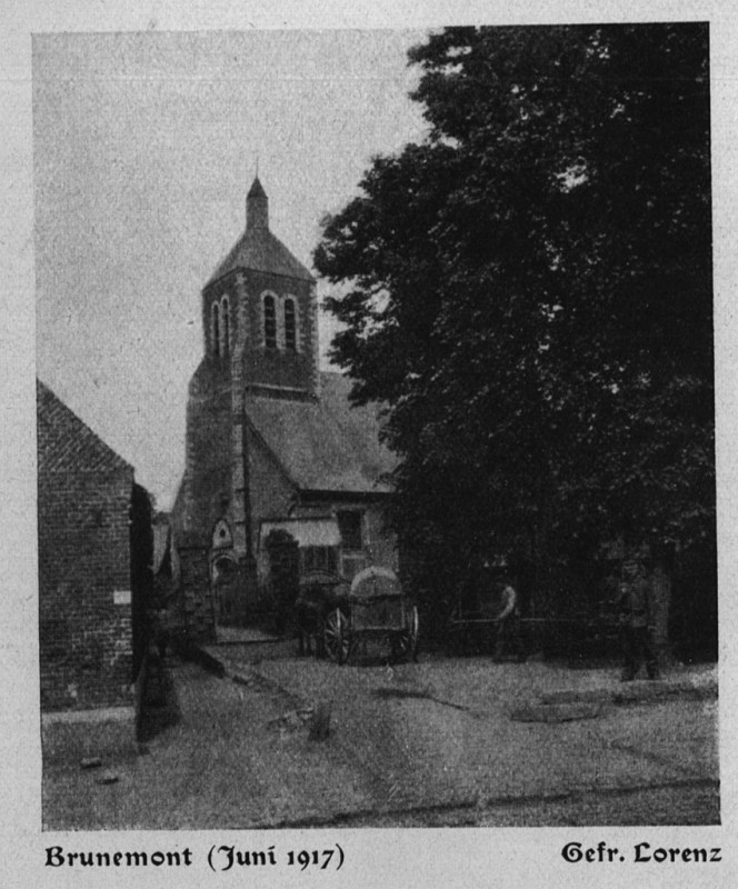 Carte postale ancienne Eglise de Brunémont