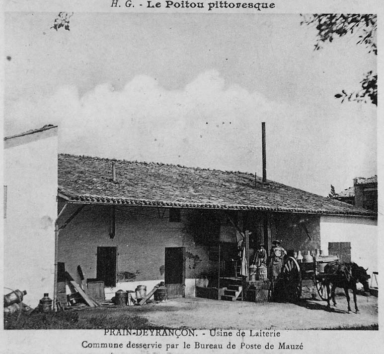 Carte postale ancienne Laiterie de Prin-Deyrançon