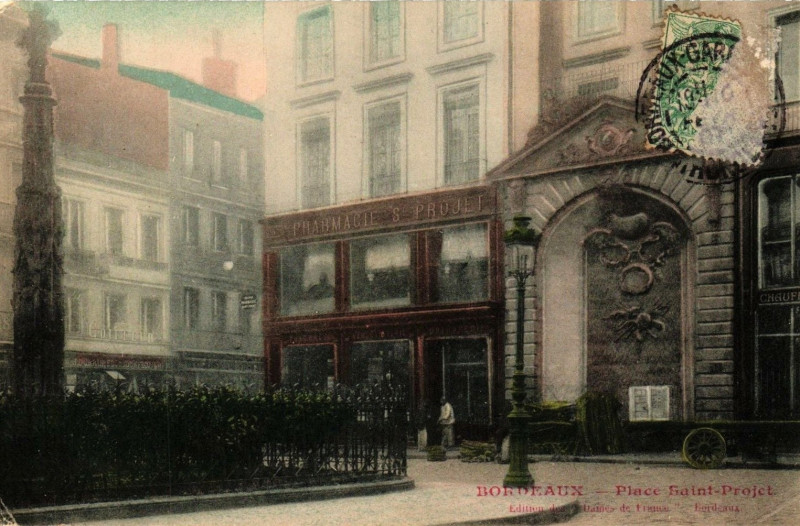 Carte postale ancienne Bordeaux - Place Saint-Projet 2 à Bordeaux