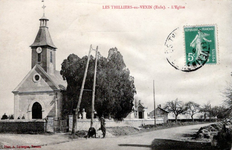 Carte postale ancienne L'Eglise aux Thilliers-en-Vexin
