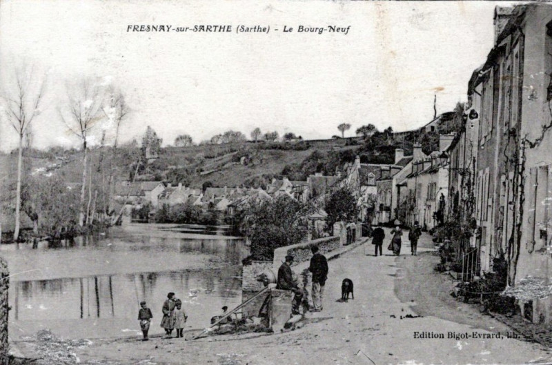 Carte postale ancienne Le Bourg-Neuf à Fresnay-sur-Sarthe