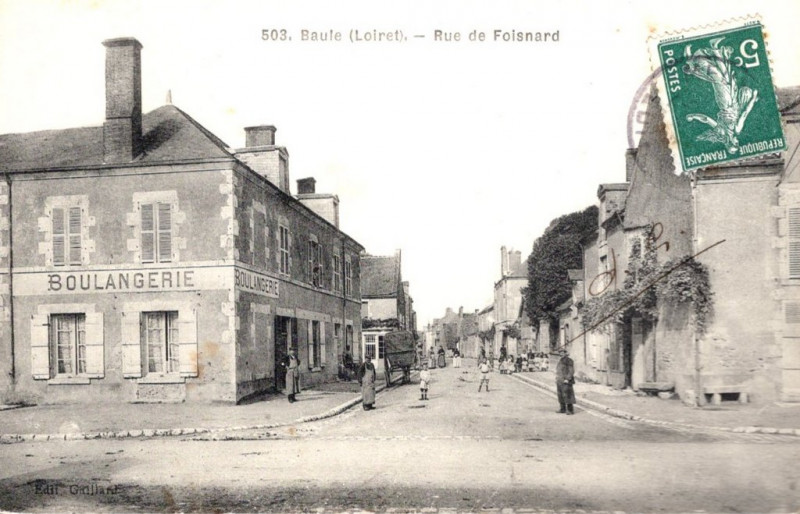 Carte postale ancienne Rue de Foisnard à Baule