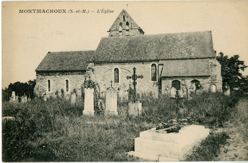 Carte postale ancienne L'Eglise à Montmachoux
