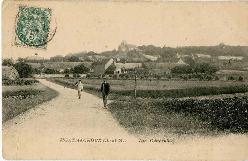 Carte postale ancienne Vue générale. à Montmachoux