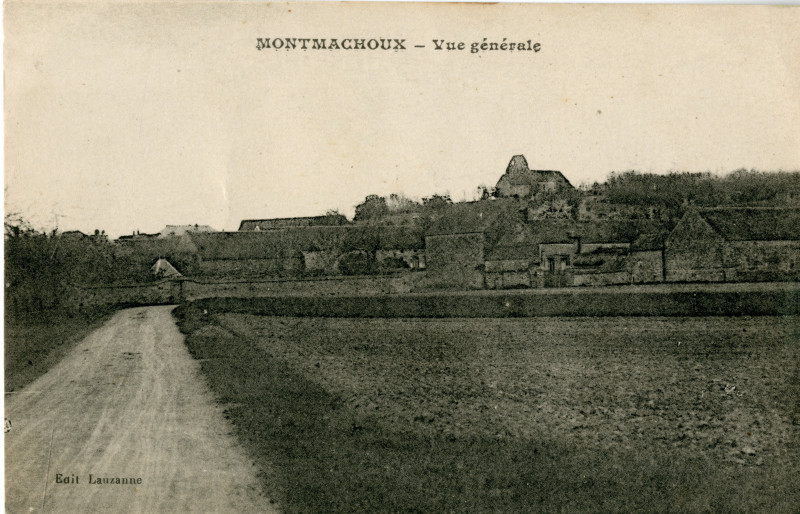 Carte postale ancienne Vue générale à Montmachoux