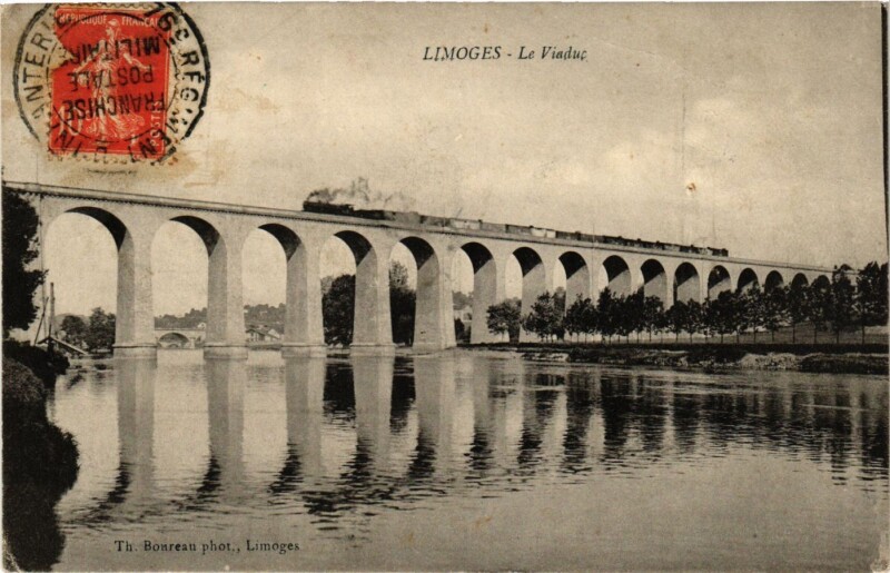 Carte postale ancienne Limoges - Le Viaduc à Limoges
