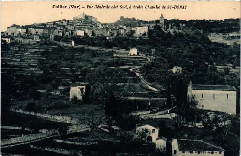 Carte postale ancienne Callian - Vue générale à Callian
