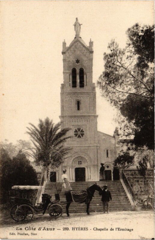 Carte postale ancienne Hyeres - Chapelle de l'Ermitage à Hyères