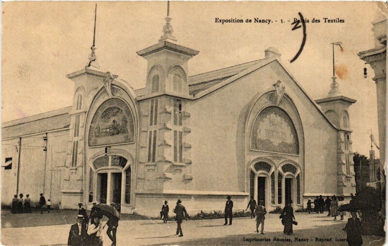 Carte postale ancienne Nancy - Palais des Textiles à Nancy