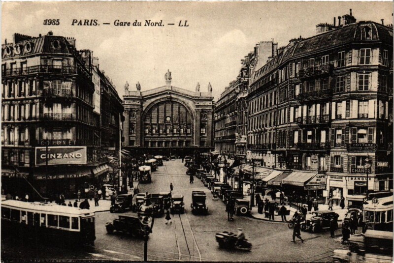 Carte postale ancienne Paris 10e - Gare du Nord à Paris 10e