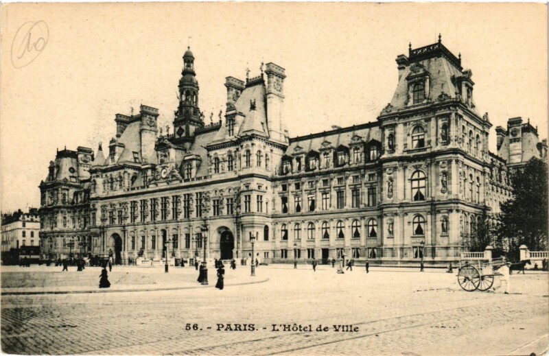 Carte postale ancienne Paris (4e) - Hotel de Ville à Paris 4e