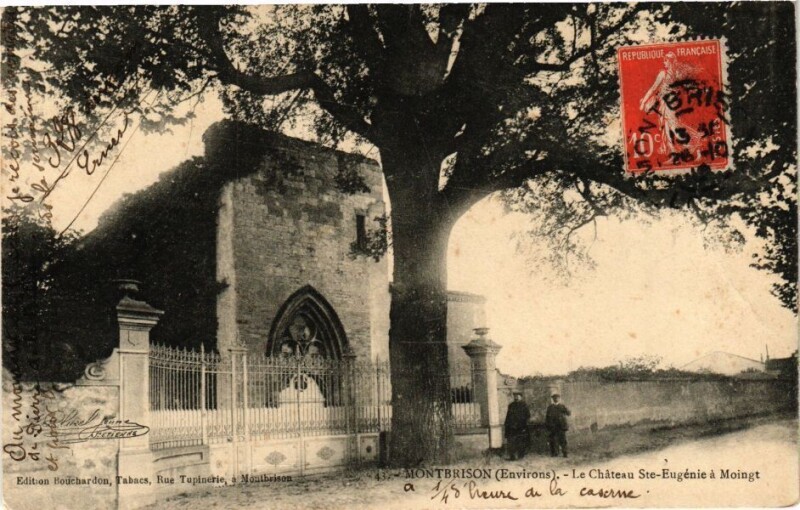 Carte postale ancienne Montbrison (Environs) - La Chateau Sainte-Eugénie a Moingt à Montbrison
