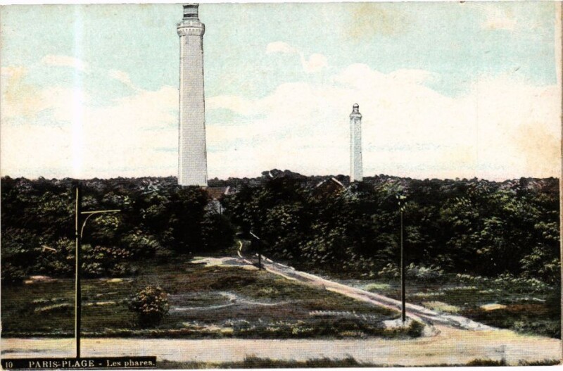 Carte postale ancienne Ed. Aqua 10 Paris-Plage Les Phares