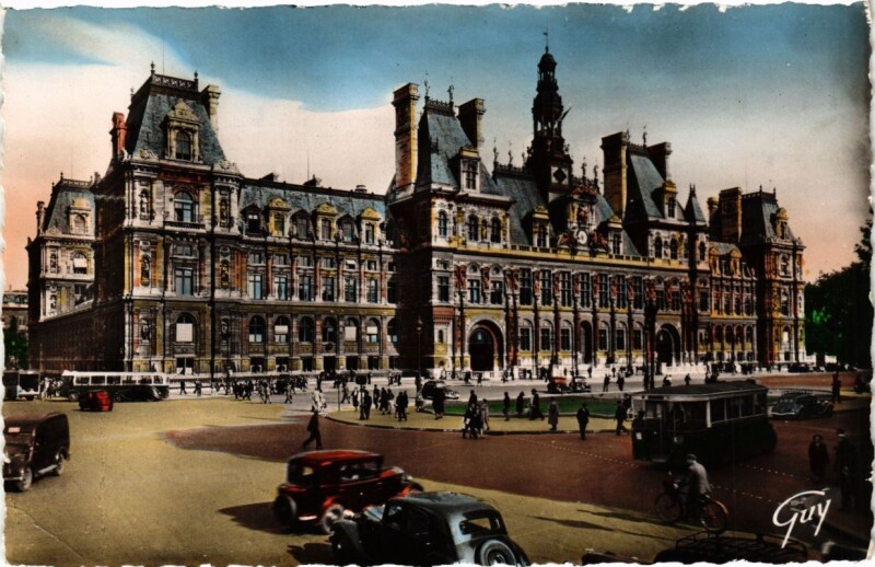 Carte postale ancienne Paris (4e) - Hotel de Ville à Paris 4e