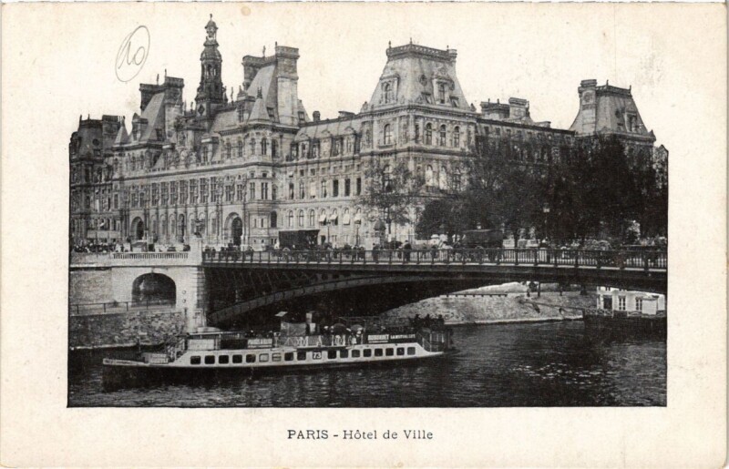 Carte postale ancienne Paris (4e) - Hotel de Ville à Paris 4e