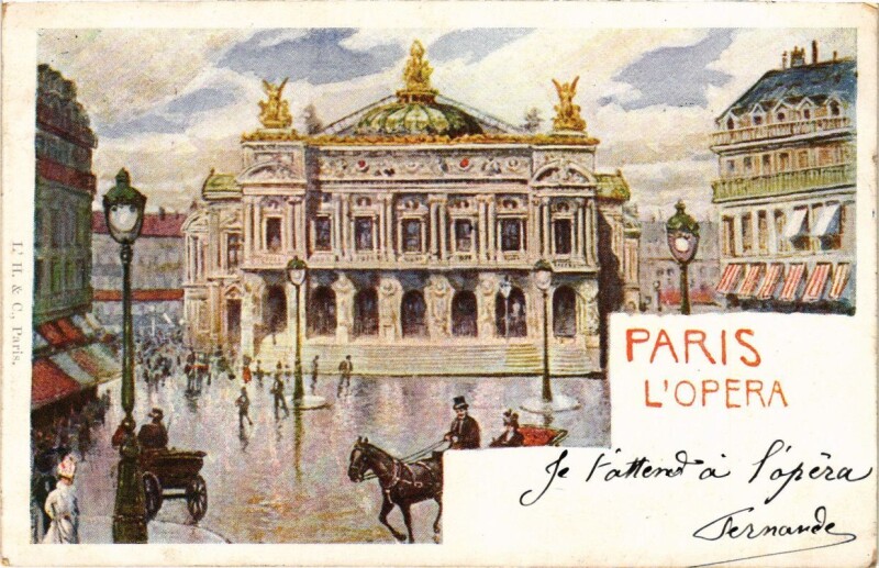 Carte postale ancienne Paris (9e) - l'Opéra à Paris 9e