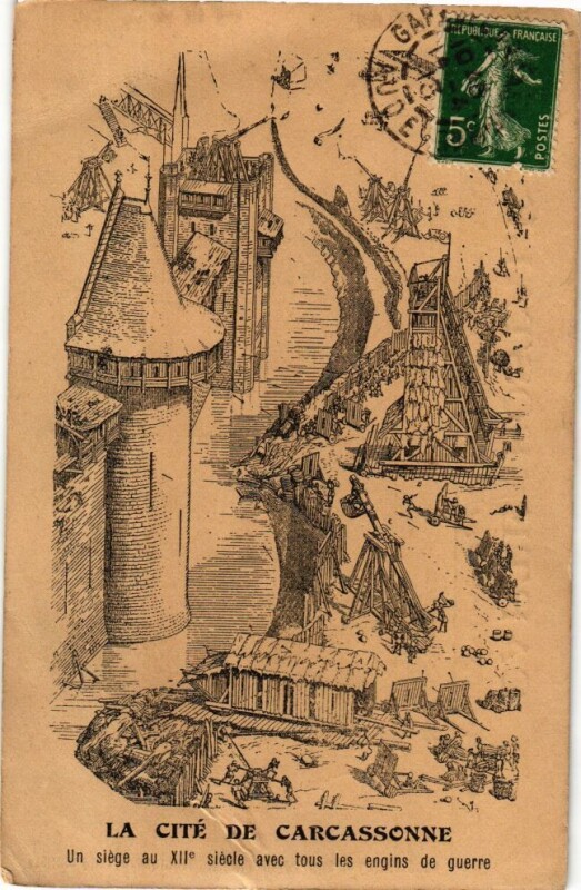 Carte postale ancienne La Cité de Carcassonne à Carcassonne