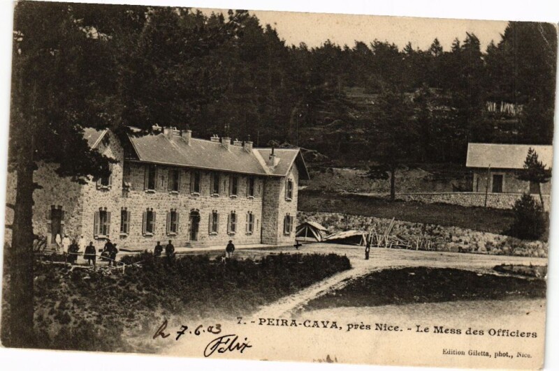Carte postale ancienne Peira-Cava - Le Mess des Officiers