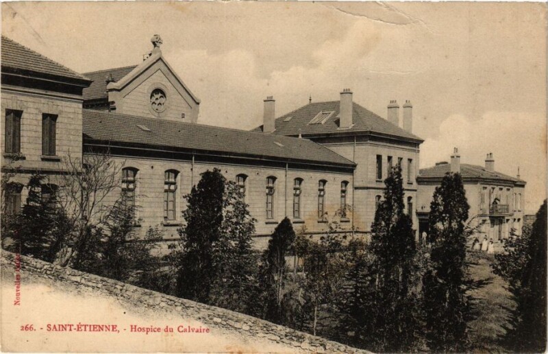 Carte postale ancienne Saint-Etienne - Hospice du Calvaire à Saint-Étienne