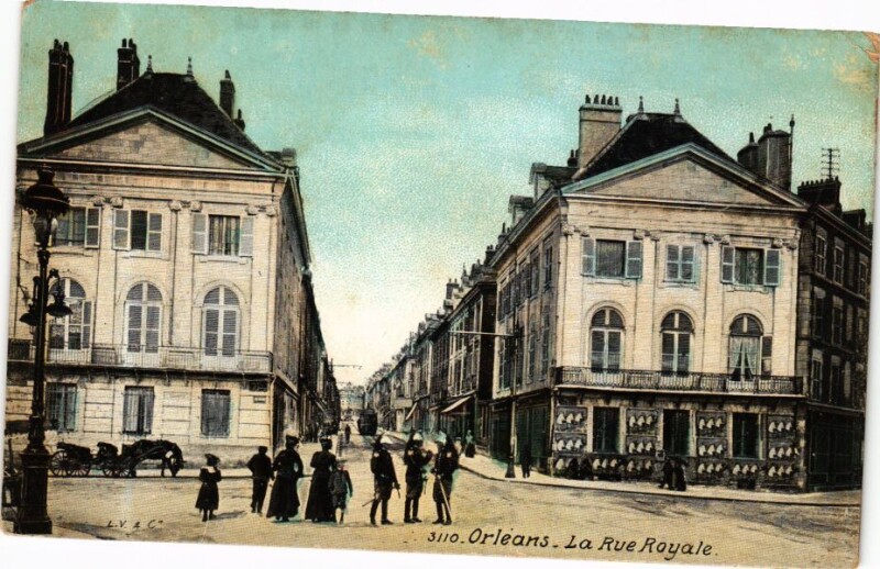Carte postale ancienne Ed. Aqua 3110 Orleans La rue Royale