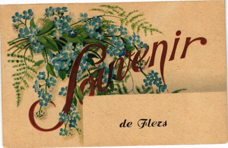 Carte postale ancienne Souvenir de flers à Flers