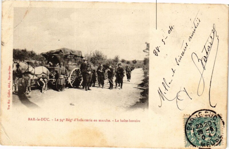 Carte postale ancienne Bar le Duc-La halte horaire à Bar-le-Duc