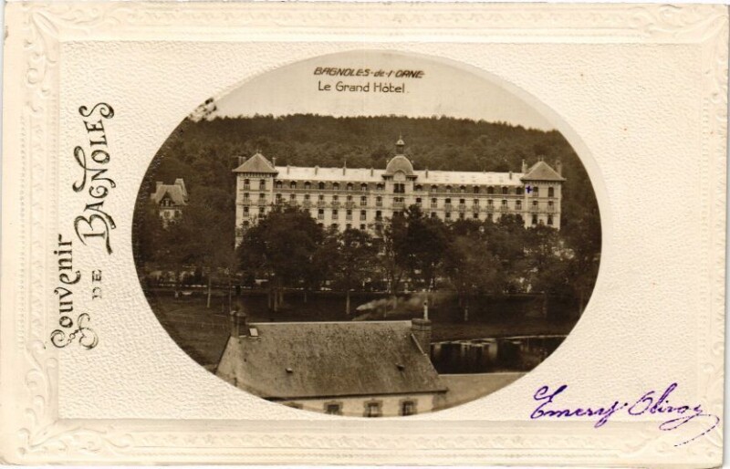 Carte postale ancienne Souvenir de Bagnoles