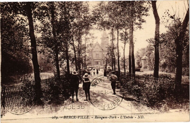 Carte postale ancienne Berck-Ville - Reingam park à Berck