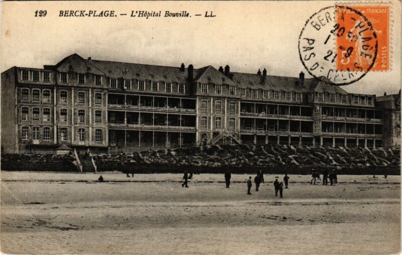 Carte postale ancienne Berck-Plage - L'Hopital bouville à Berck