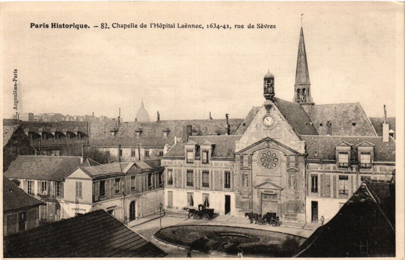 Carte postale ancienne Chapelle de l'Hôpital Laënnec - rue de Sèvres à Paris 6e