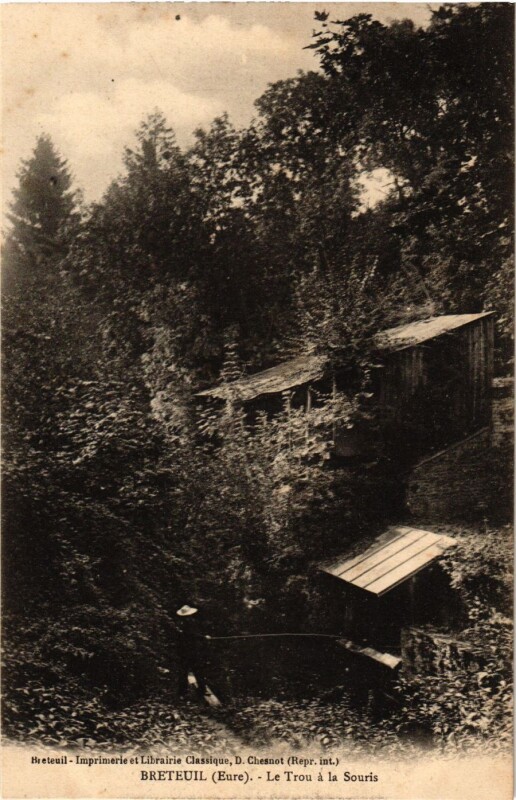 Carte postale ancienne Breteuil - Le Trou a la Souris à Breteuil