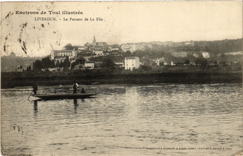 Carte postale ancienne Liverdun - Le Passeur de la Flie à Liverdun