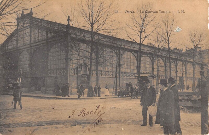Carte postale ancienne Paris 4e Le Nouveau Temple à Paris 4e