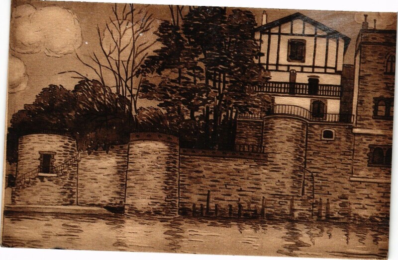 Carte postale ancienne Hendaye - Maison de Loti à Hendaye