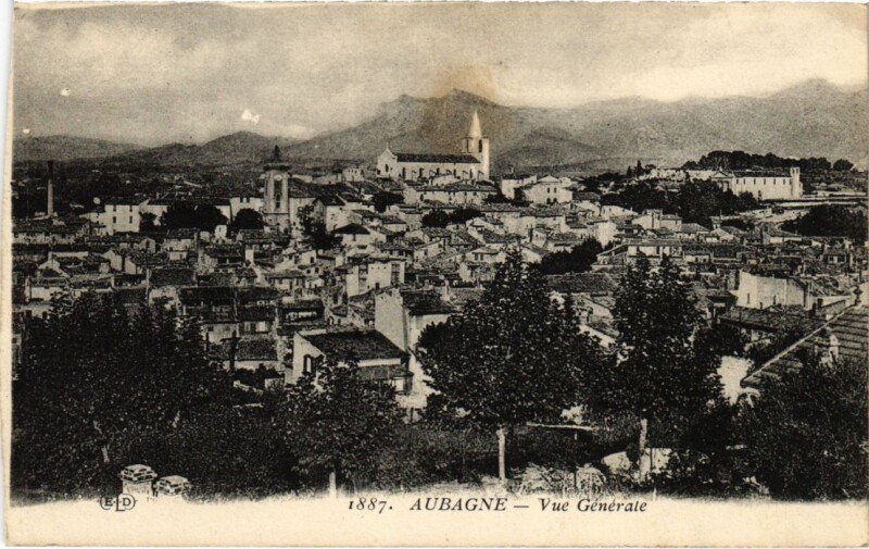 Carte postale ancienne Aubagne Vue Generale à Aubagne