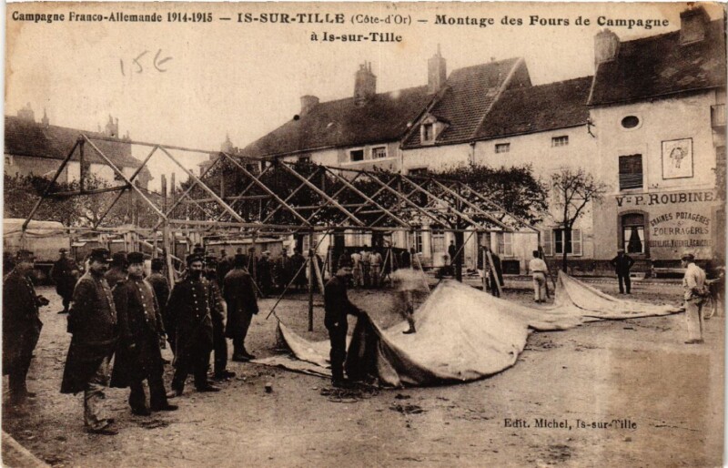 Carte postale ancienne Campagne France-Allemande 1914-1915 - Is-sur-Tille à Is-sur-Tille