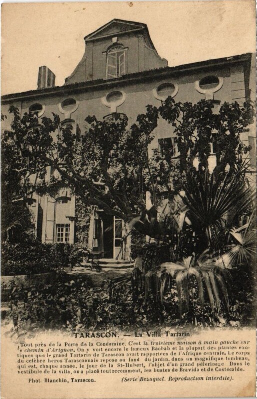 Carte postale ancienne Tarascon La Villa Tartarin à Tarascon