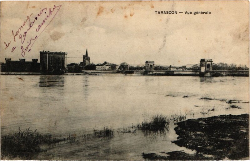 Carte postale ancienne Tarascon Vue Generale à Tarascon