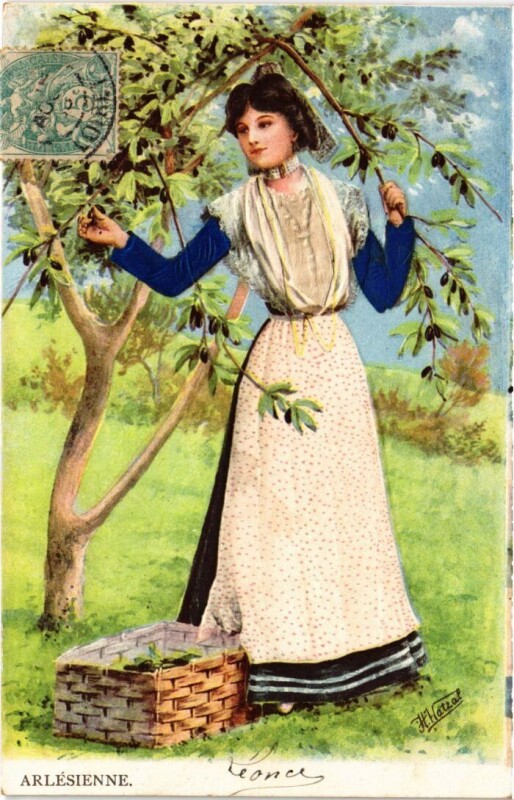 Carte postale ancienne Arles Arlesienne - Femme - Type à Arles