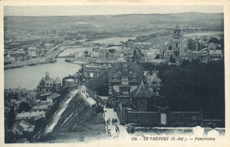 Carte postale ancienne Le Treport (S Inf.) - Panorama
