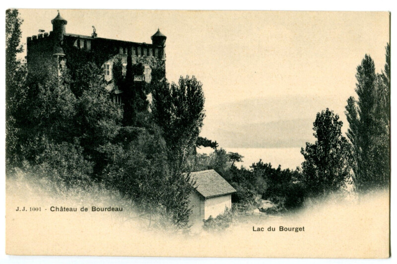 Carte postale ancienne Savoie Lac du Bourget Le Château de Bourdeau à Bourdeau