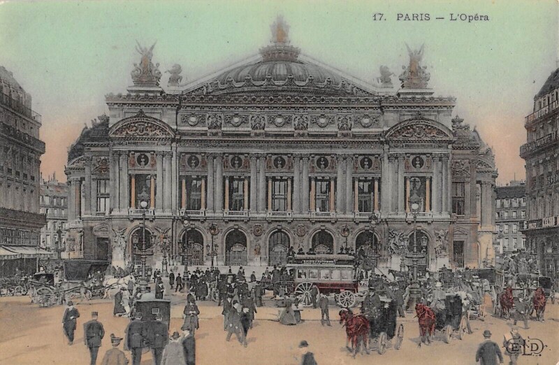 Carte postale ancienne Paris IXe L'Opera à Paris 9e