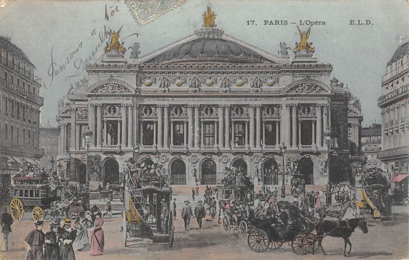 Carte postale ancienne Paris IXe L'Opera à Paris 9e